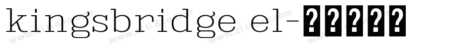 kingsbridge el字体转换